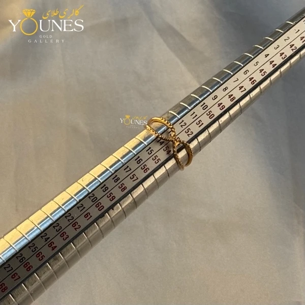 تصویر دوم انگشتر طلا بینهایت مینیمال